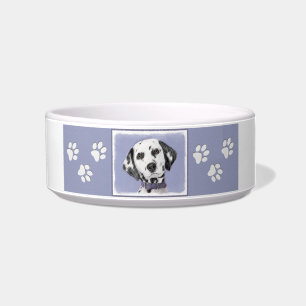Dalmatiner Malerei - Niedliche Original Hunde Kuns Napf