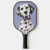 Dalmatiner Malerei - Niedliche Original Hunde Kuns Pickleball Schläger (Vorderseite)