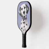 Dalmatiner Malerei - Niedliche Original Hunde Kuns Pickleball Schläger (Links)