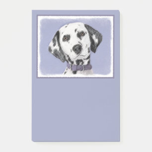 Dalmatiner Malerei - Niedliche Original Hunde Kuns Post-it Klebezettel