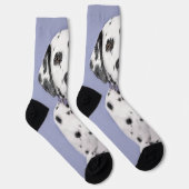 Dalmatiner Malerei - Niedliche Original Hunde Kuns Socken (Rechts)