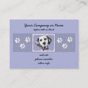 Dalmatiner Malerei - Niedliche Original Hunde Kuns Visitenkarte