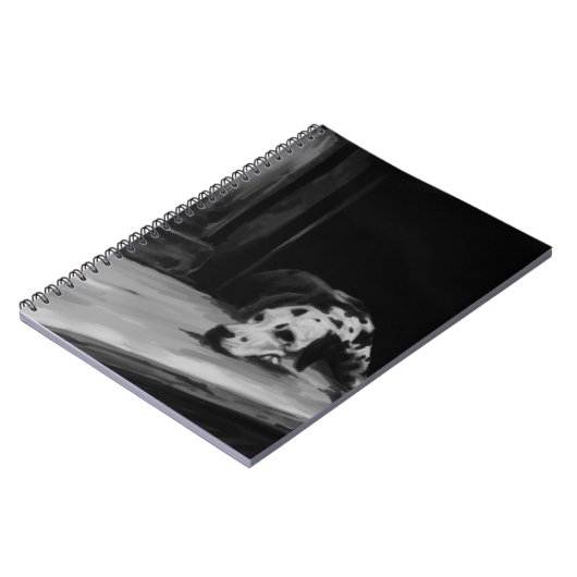 Dalmatiner-Malerei-Notizbuch Notizblock (Linke Seite)