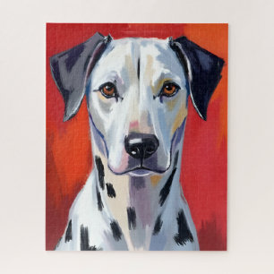 Dalmatiner Malhund Haustier Aquarell Puzzle