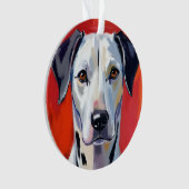 Dalmatiner Malhund Haustier Ornament (Vorderseite)