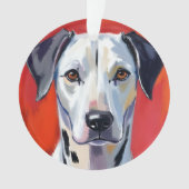 Dalmatiner Malhund Haustier Ornament (Vorderseite)