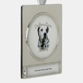 DALMATINER MAMA 2 Banner-Ornament SILBER (Rechts)