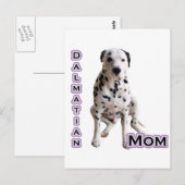 DALMATINER MAMA 4 POSTKARTE (Vorne/Hinten)