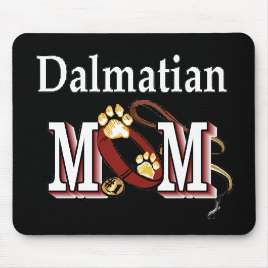 Dalmatiner Mama Dunkel Mousepad (Vorne)