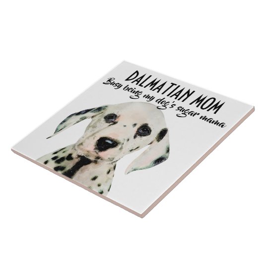 Dalmatiner Mama Keramik Tile Fliese (Seite)