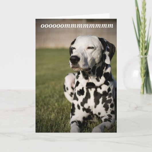 Dalmatiner-Meditation Karte (Vorderseite)