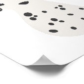 Dalmatiner mit Blume Kronenkraut Kinderzimmer Kids Poster (Ecke)