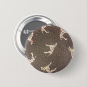 Dalmatiner mit Bögen Button (Vorne & Hinten)