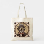 Dalmatiner mit Brille Tote Bag Tragetasche (Rückseite)