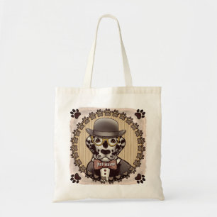 Dalmatiner mit Brille Tote Tasche