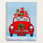 Dalmatiner mit dem Weihnachtsmann im Auto Planer (Vorderseite)
