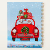 Dalmatiner mit dem Weihnachtsmann im Auto Planer (Rückseite)