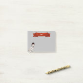 Dalmatiner mit Hutanstrich Post-it Klebezettel (Auf Schreibtisch)