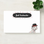 Dalmatiner mit Hutanstrich Post-it Klebezettel (Büro)