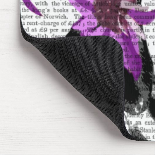 Dalmatiner mit Lila Faszinierender Mousepad (Ecke)