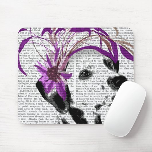 Dalmatiner mit Lila Faszinierender Mousepad (Mit Mouse)