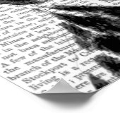 Dalmatiner mit Lila Faszinierender Poster (Ecke)