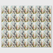 Dalmatiner mit Ostereiern Geschenkpapier (Flach)