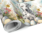 Dalmatiner mit Ostereiern Geschenkpapier (Rolleneckpunkt)