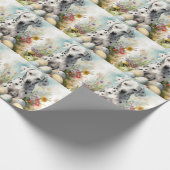 Dalmatiner mit Ostereiern Geschenkpapier (Ecke)