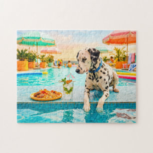 Dalmatiner mit Snack Puzzle