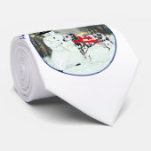 Dalmatiner mit Snowman Krawatte (Gerollt)