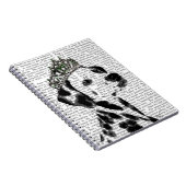 Dalmatiner mit Tiara 2 Notizblock (Rechte Seite)