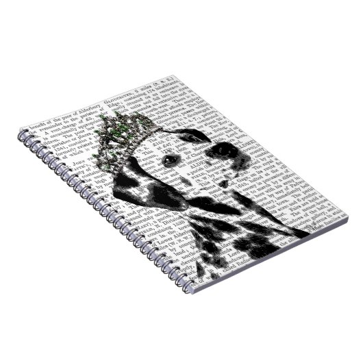 Dalmatiner mit Tiara 2 Notizblock (Rechte Seite)