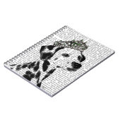 Dalmatiner mit Tiara 2 Notizblock (Linke Seite)