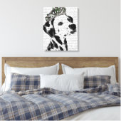 Dalmatiner mit Tiara Leinwanddruck (Insitu (Schlafzimmer))