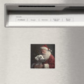 Dalmatiner mit Weihnachtsmann Weihnachten Magnet (In Situ (Geschirrspüler))