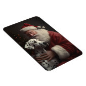 Dalmatiner mit Weihnachtsmann Weihnachten Magnet (Rechte Seite)