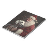 Dalmatiner mit Weihnachtsmann Weihnachten Notizblock (Rotiert)