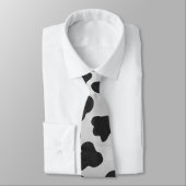 Dalmatiner Monogrtam Schwarz-Weiß-Prints Krawatte (Gebunden)
