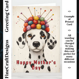 Dalmatiner-Mumm, Niedlicher Hat CX8 - benutzerdefi Karte