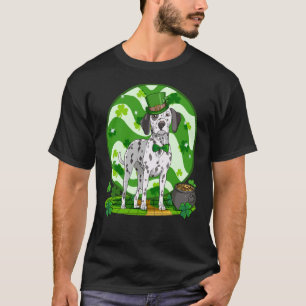 Dalmatiner Niedlich Leprechaun Dog St Patricks Day T-Shirt