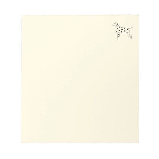Dalmatiner Notizblock (Vorderseite)