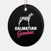 Dalmatiner Oma Keramik Ornament (Links)