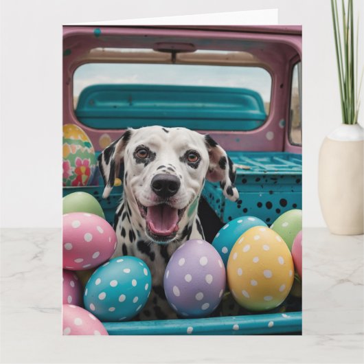 Dalmatiner Ostereier Karte (Vorderseite)