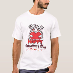 Dalmatiner-Paar Frohen Valentinstag Liebe T-Shirt