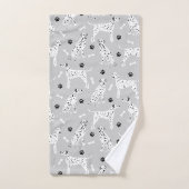 Dalmatiner Paare und Knochen Badehandtuch Set (Handtuch)