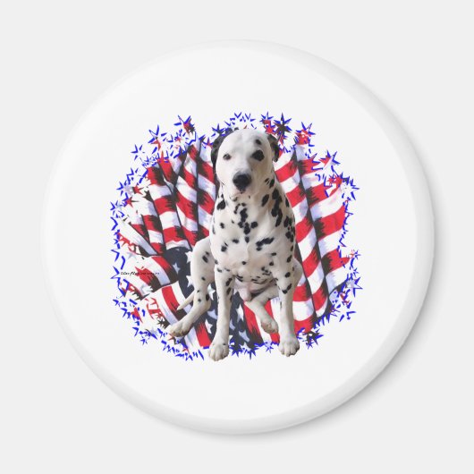 Dalmatiner Patriot Magnet (Vorne)