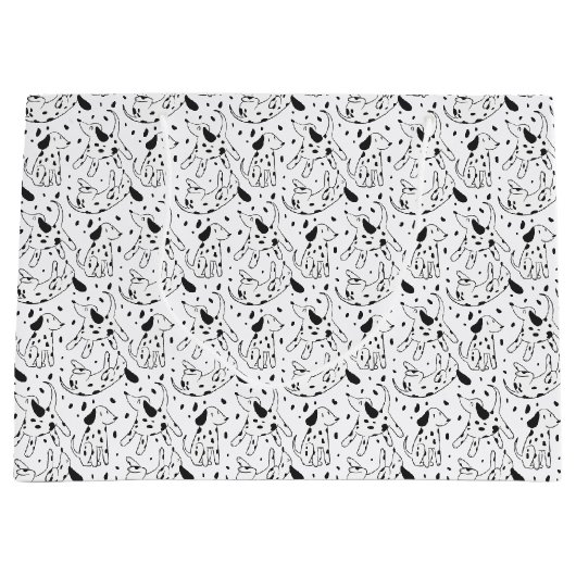Dalmatiner Pattern Große Geschenktüte (Vorderseite)