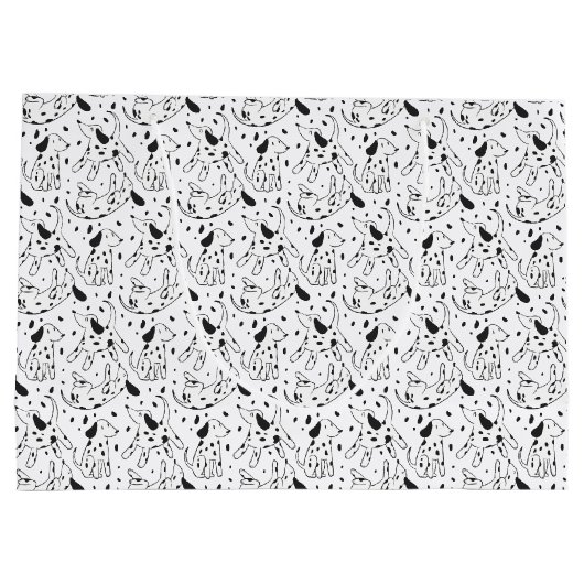 Dalmatiner Pattern Große Geschenktüte (Rückseite)