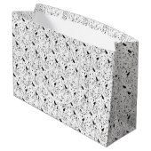 Dalmatiner Pattern Große Geschenktüte (Rückseite Schrägansicht)